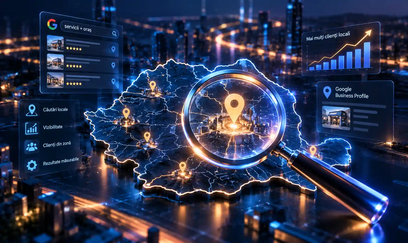 What does a local SEO service offered by an agency include?