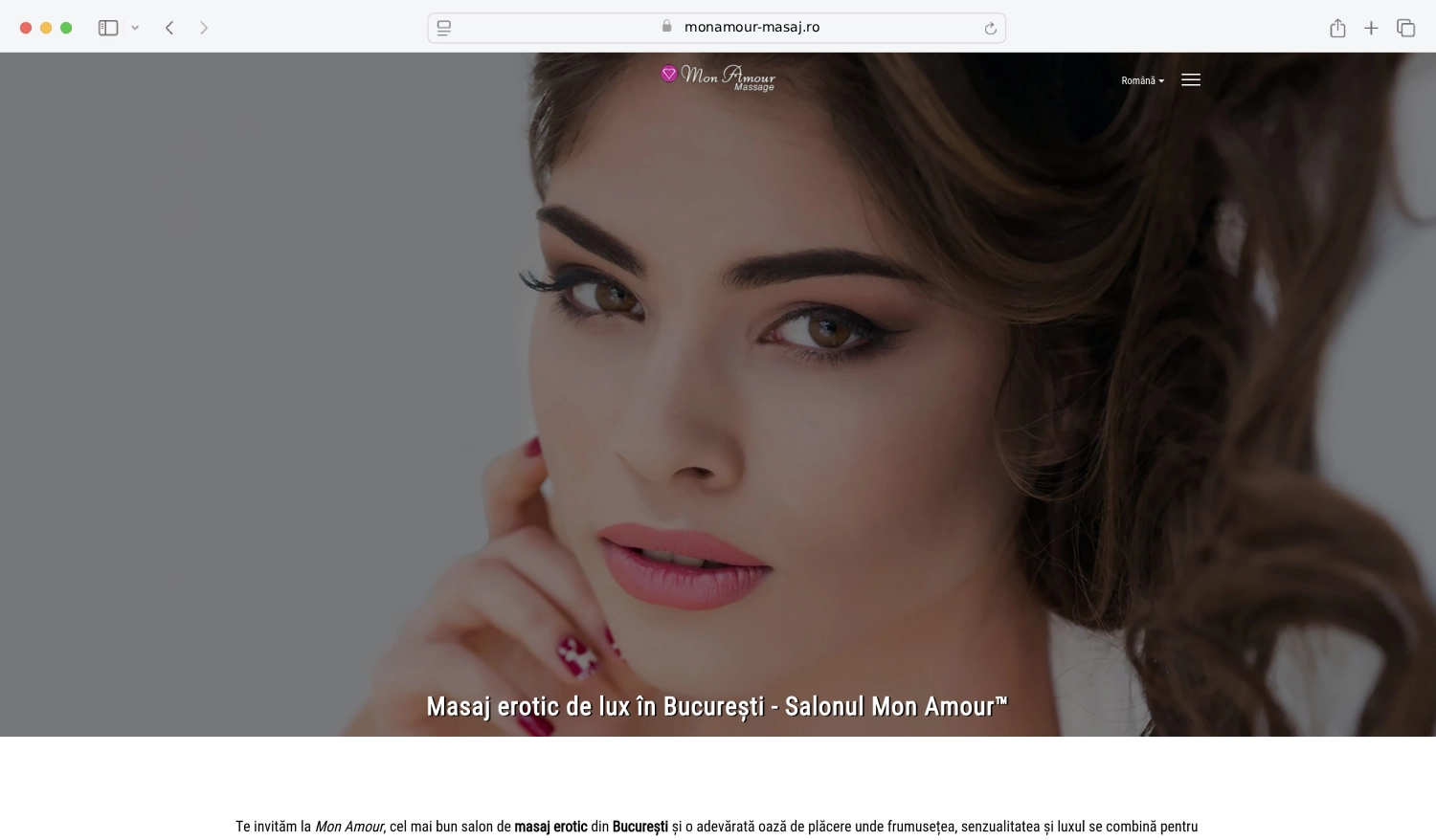 Mon Amour — Branding 360° + Website multi-language pentru cel mai luxos salon de masaj din România